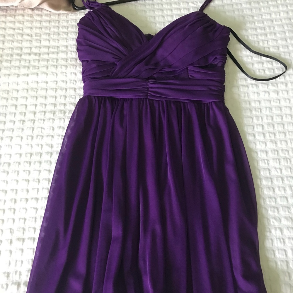 Purple semi-formal dress